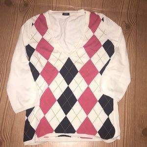 J Crew 1/3 Sleeve lightweight sweater top